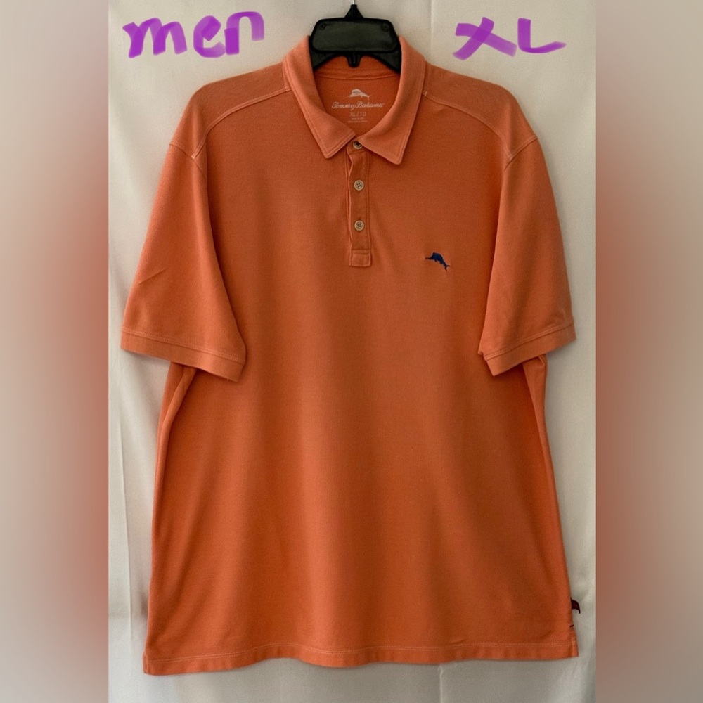 Tommy Bahama Men's Coral Polo Shirt
